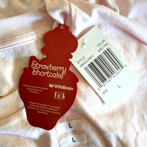 The World of Strawberry🍓Shortcake🍰 SS Tee🍓 NWT 'Vintage' Depiction of 🍓🍰XL - Picture 5 of 16